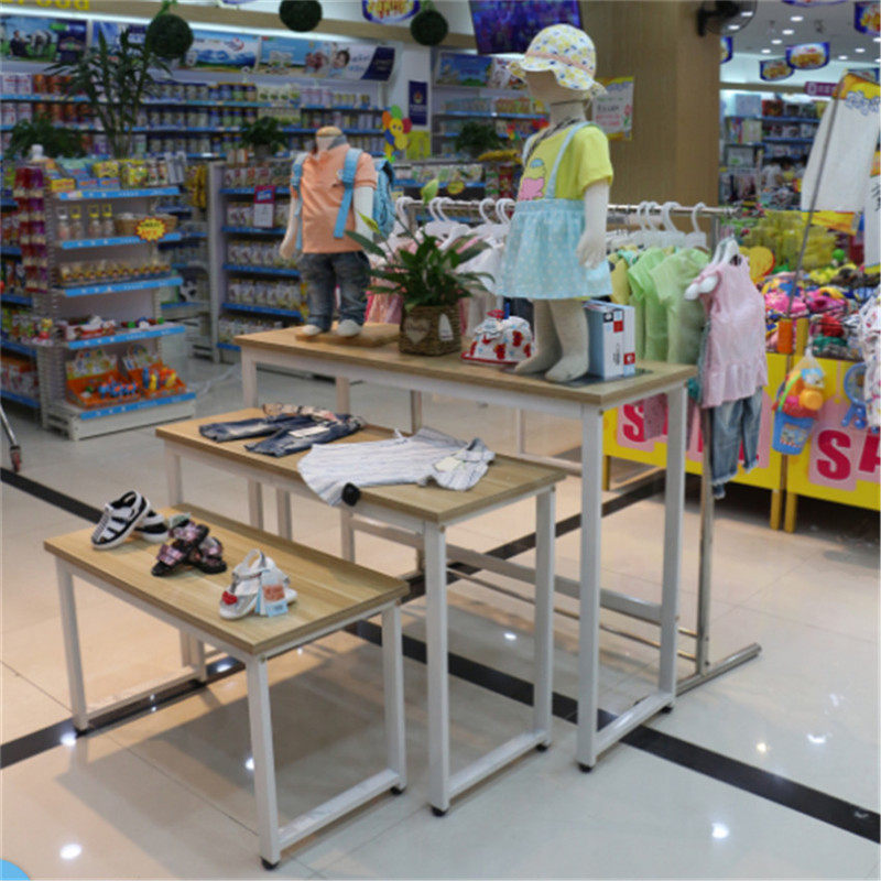 Yan Ran clothing store display stand display table assembly table Shopping bag shoes high and low table combination Nakajima shelf