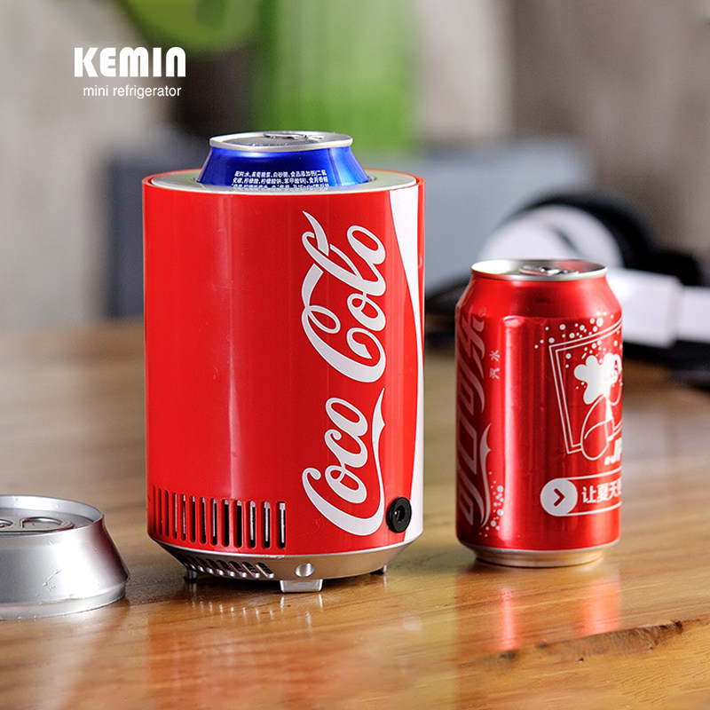 KEMIN KEMIN usb mini refrigerator автомобильный и домашний мини-холодильник двойного назначения в общежитии для небольших бытовых холодильных машин, зарядная спальня Изображение 1