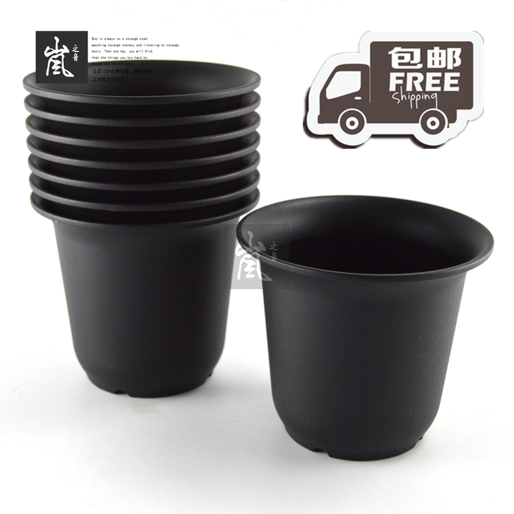 Package -- special size 15cm short fat type Vientiane basin (8) Multi-meat plastic planting basin frosted