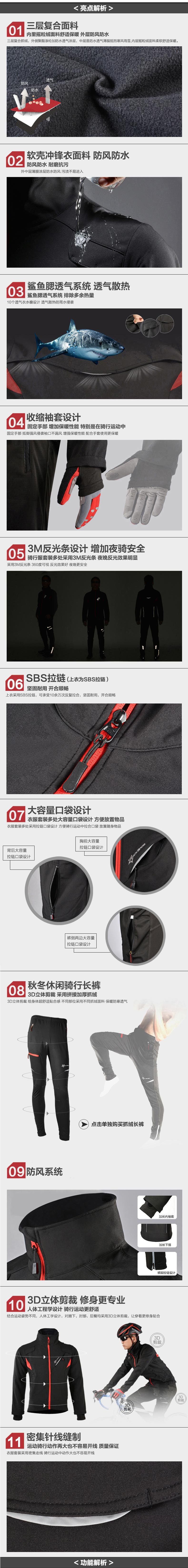 Tenue de cyclisme mixte ROCKBROS - Ref 2230646 Image 7