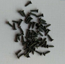 KA copper plated gold silver color black cross countersunk head self-tapping M2 5 * 5X6X8X10 flat head wood screw