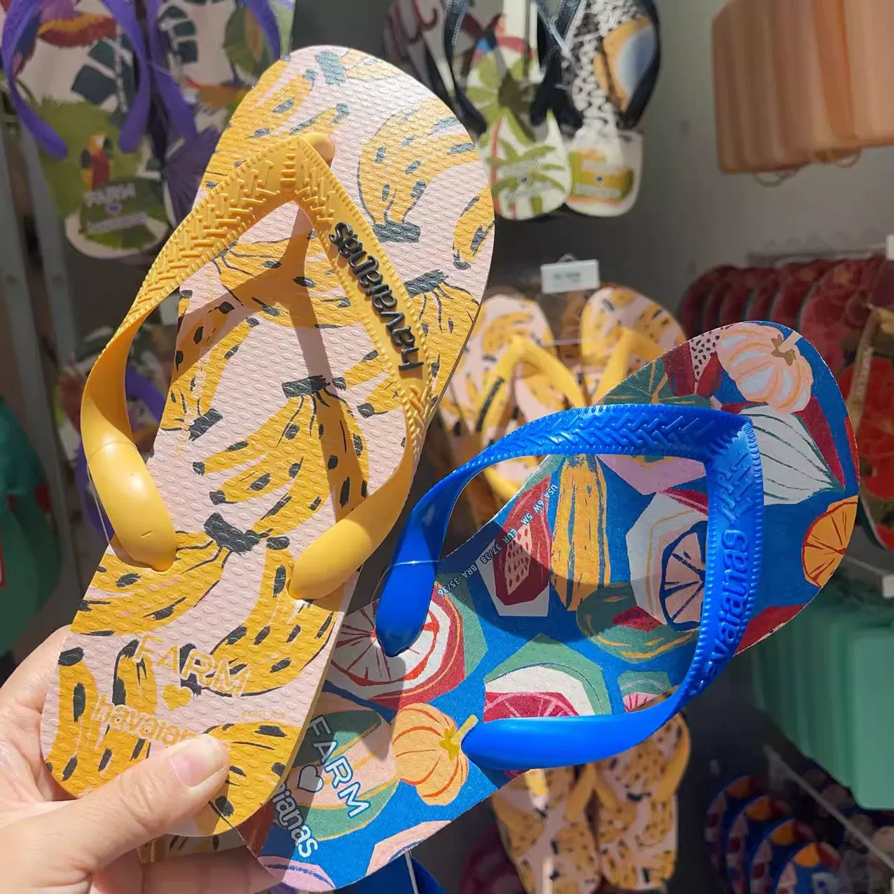 Бразильские подлинные havaianas Farm Havana летние повседневные нескользящие пляжные женские шлепанцы