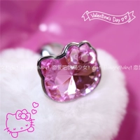 Любовь!Экспорт редких персиковых котлетов Diamond Diamond Cat Metal Anal Anal Plugck Arvension Alternative Sex Toys