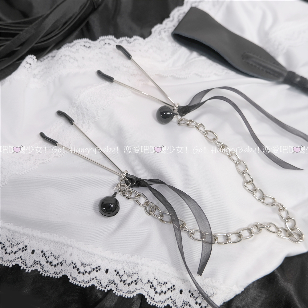 In love, the delicate V type chain can regulate the flow suss with a bell and a milk clip stimulates the teaching adult Spice Toy