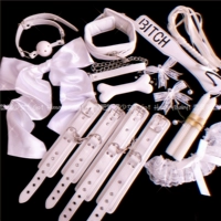Любовь! Облака*Pure Desire White Leather Smcuffs Derncuffs Campainting Sexy Byning Set Setring Setring