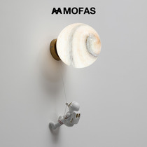 MOFAS spectre complet protection des yeux lampe créative nordique moderne créative astronaute astronaute chambre denfant planète applique murale