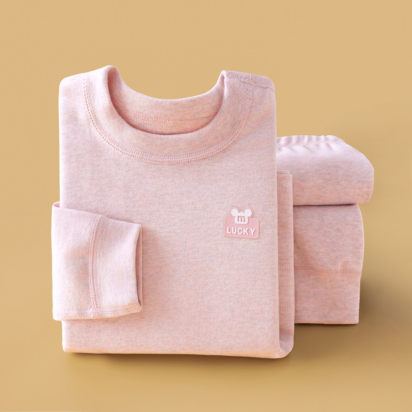 Детский комплект термобелья из чистого хлопка, осенне-зимний хлопковый свитер для девочек, осенняя одежда для маленьких мальчиков, длинные брюки, домашняя одежда