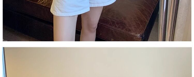 孕妇裤子夏季薄款小个子牛仔阔腿短裤宽松外穿大码休闲打底裤夏装 — 46