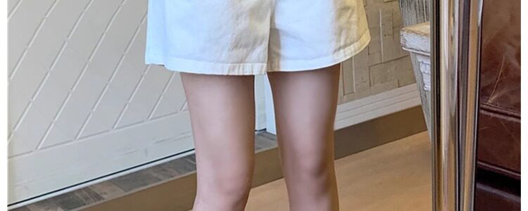 孕妇裤子夏季薄款小个子牛仔阔腿短裤宽松外穿大码休闲打底裤夏装 — 27