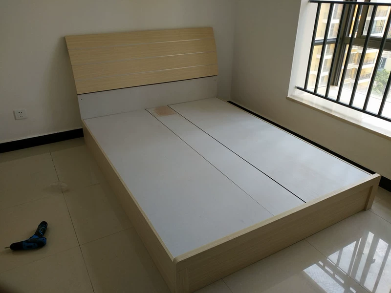 Côn Minh đặc biệt giường tấm giường đơn đôi lưu trữ giường cứng bằng cách hiện đại Khuyến mãi nóng tối giản - Giường