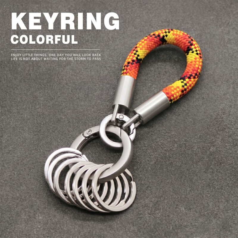 Keychain with Multifunctional Ring, Unisex Backpack Pendant, Portable and Durable, 2026 New Model, High-End Car Accessory &4