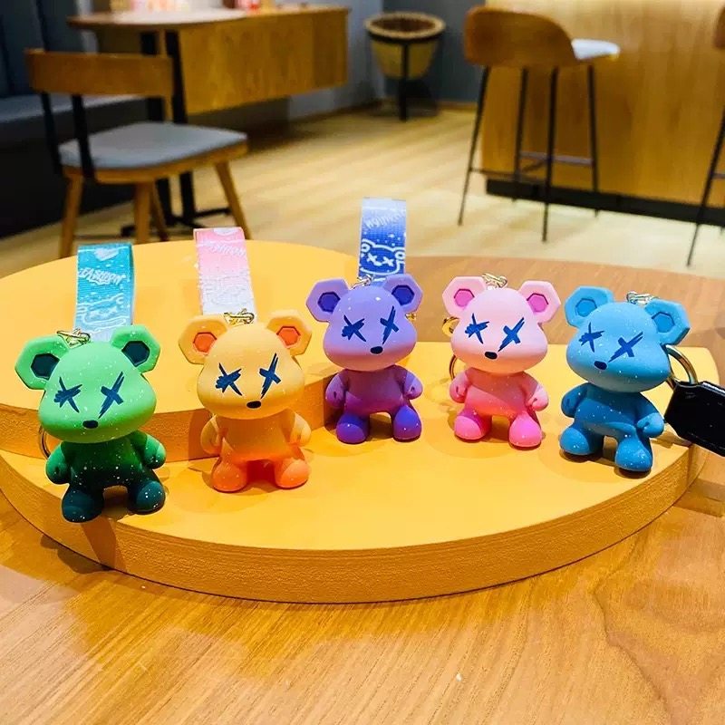 2025 New Chameleon Bear Keychain Exquisite Car Key Pendant for Men and Women Key Chain &4