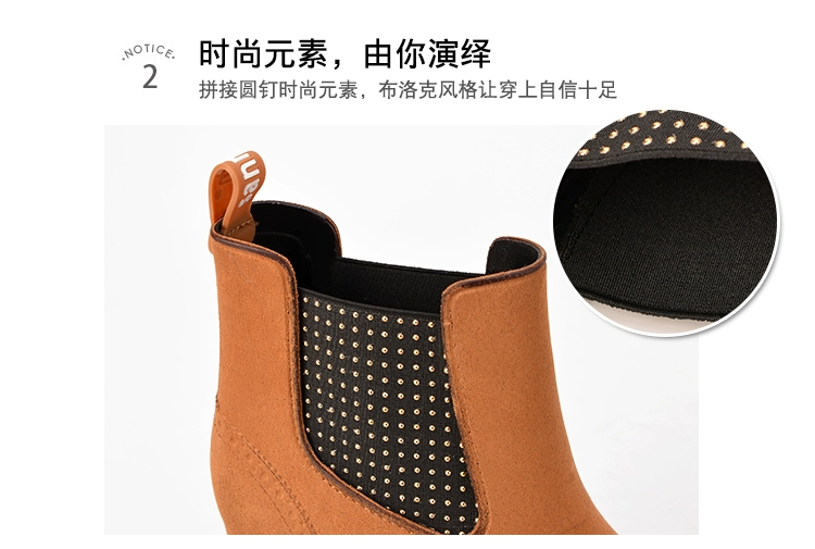 Giày đi mưa Sanmingmei nữ ống ngắn thời trang giày đi mưa chống trượt giày cao gót dành cho người lớn bộ giày không thấm nước Giày đi mưa châu Âu và Mỹ