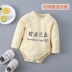 Quần dài tay cho bé xì hơi quần áo mùa thu đông sleepsuit trẻ em Áo liền quần