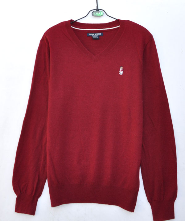 Một vài mẫu mùa xuân và mùa thu mỏng gấu áo len cashmere táo đỏ cổ áo len cashmere chạm đáy áo len 165-170CM - Áo len Cashmere blazer nam