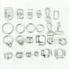Hardware accessories Three-way plate mesh word buckle Turn hook ring Copper hook belly buckle Alloy material Saddle harness Special impulse
