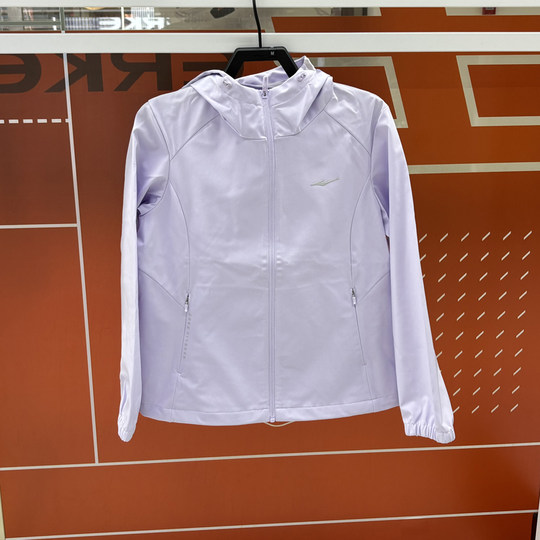 Hongxing Erke Windbreaker 2025 Spring New Waterproof and Windproof Women's Sports Hooded Jacket 12225101002