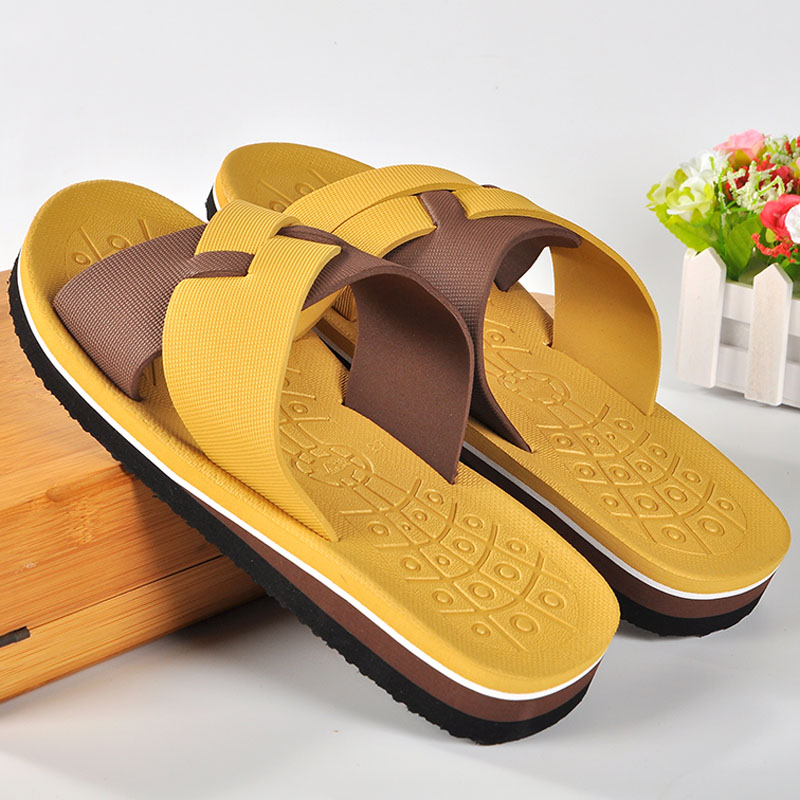 Jing'an summer sandals and slippers home men's thick bottom non-slip foam bottom sandals and slippers men wear beach slippers light