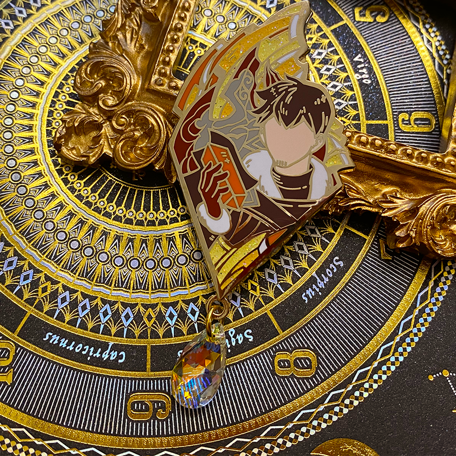 Spot | Final Fantasy 14 Diamond NPC Metal Badge Crystal Gong Dark Love Love Meiore FF14