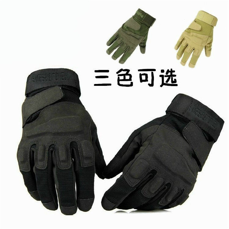 Outdoor Army Meme Black Eagle Tactical Gloves Riding Mountaineering Men's All Finger Fight Anti-Hull Combat Gloves Special Soldiers Spring Autumn-Taobao