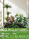 Simulated Landscaping Plants for Indoor and Outdoor Window Displays, Plant Arrangement under Stairs, Simulated Landscaping