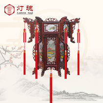 Solid wood Chinese style antique Chinese style palace lamp balcony decoration