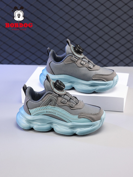 Babudou Kidsren's Shoes Boys' Rotating Buckle Sports Shoes 2026 Spring & Fall New Breathable Kidsren's Running Shoes Boys' Shoes — 4