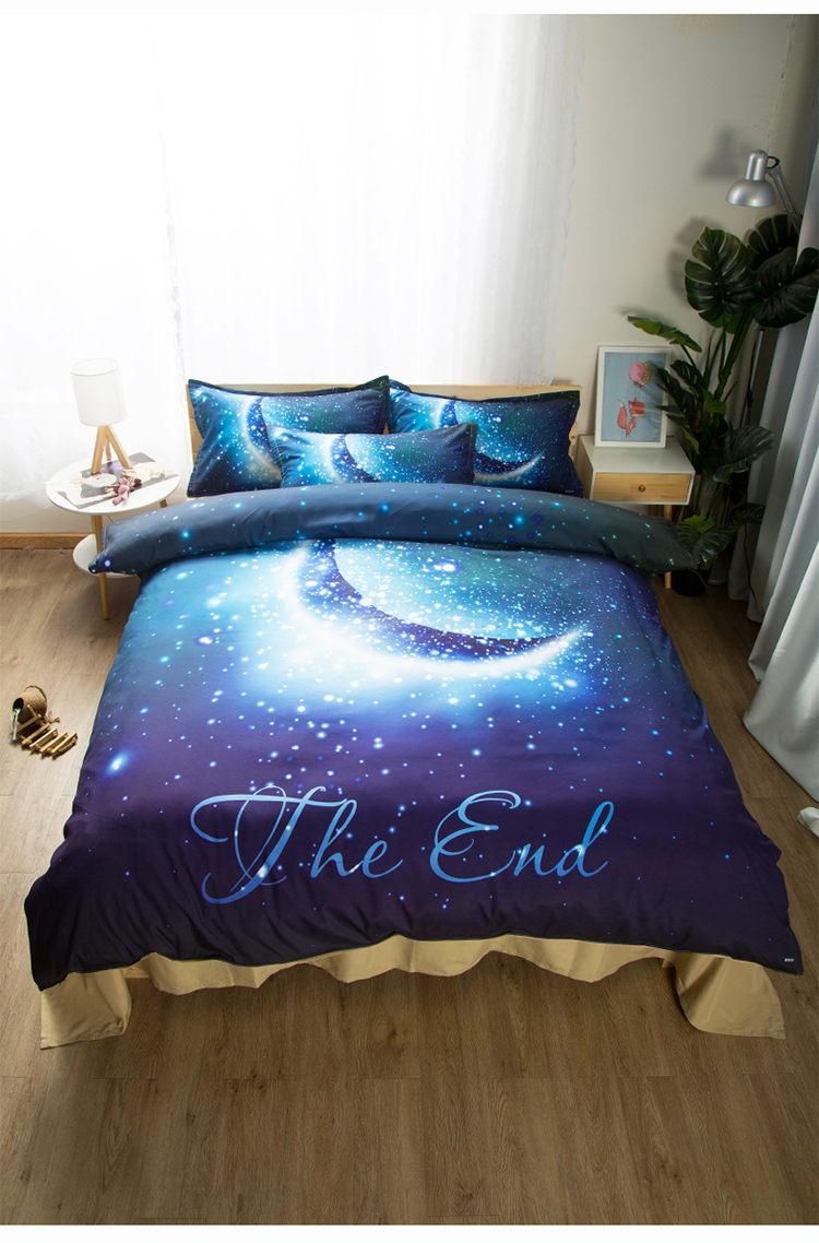 Starry Star In Gối Case Học sinh Ký túc xá Bộ gối đặt chải màu xanh Vỏ gối 48 * 74 - Gối trường hợp gối văn phòng