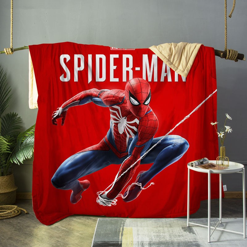 Summer Marvel Spider-Man High-Definition Printed Pure Cotton Air-Conditioning Quilt 1.5m Student Single Avengers All-Cotton Summer Quilt Summer Marvel Spider-Man High-Definition Printed Pure Cotton Air-Conditioning Quilt 1.5m Student Single Avengers All-Cotton Summer Quilt