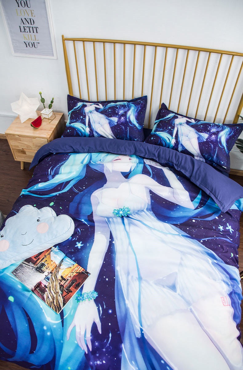 Anime 哔 哩 哔 yuan nhân dân tệ thứ hai hatune tương lai gấp đôi 2 m * 2.3 chăn ký túc xá sinh viên độc thân 1.5 chăn - Quilt Covers chăn siêu nhẹ