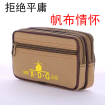 Mens multifunction 5-inch 4 2 inches Dedicated phone pockets wearing leather strap Canvas Zero Money Horizontal vertical Casual Wear