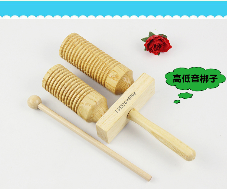 Rãnh gỗ cao và thấp bọ cạp đôi sừng bọ cạp Orff nhạc cụ gõ trẻ em thời thơ ấu - Đồ chơi nhạc cụ cho trẻ em đàn piano kèm mic cho be