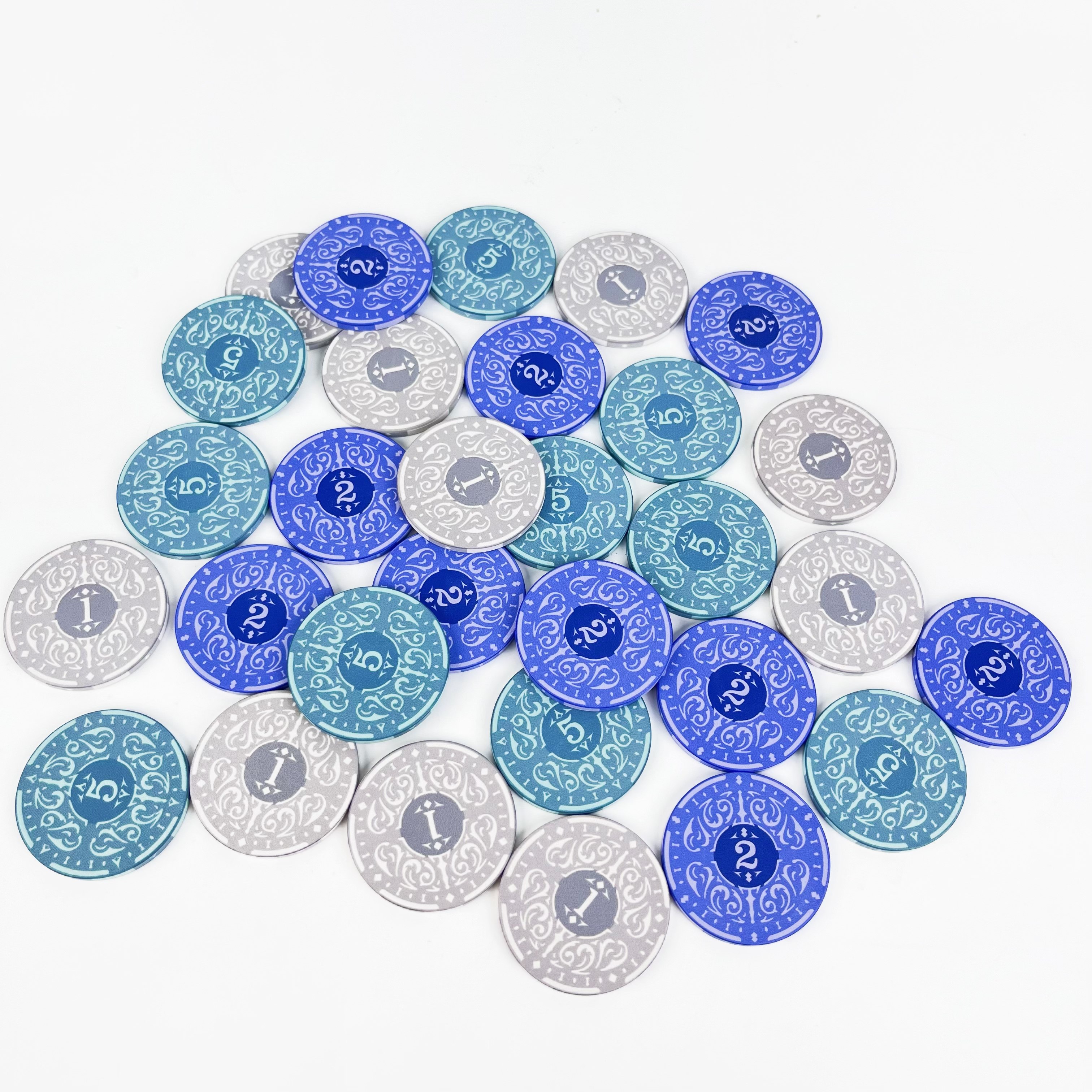 43mm インダストリアル・レボリューション・セラミックチップ、ハイエンド・テキサスホールデムチップ、ポーカーゲーム用エンターテイメントチップ、複数種類の額面