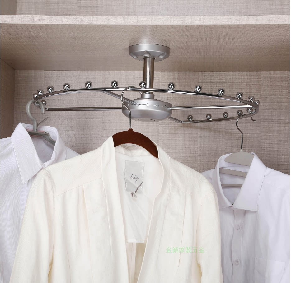 Rotating corner rotates the 90 degree top rotating clothes rack 360 degree wardrobe cloakroom hardware accessories