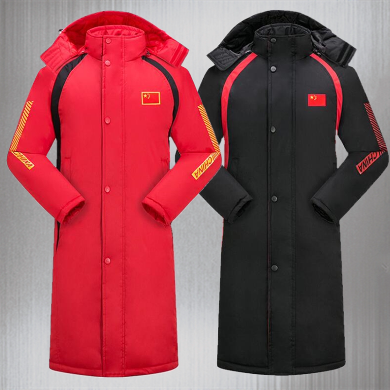 Outdoor uniformed Great clothes Winter men and women Thickened Cotton Coat in Long version Work clothes Refrigeration Cuts anti-cold cotton clothing Security jacket