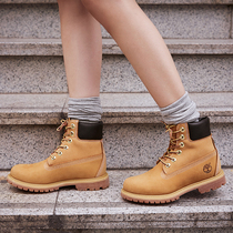 2021 summer new waterproof matte leather couple Martin boots male English style classic kicking not bad big yellow boots women