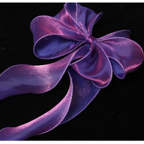 Wide 5 5cm Pearled Wavy Fish Tail Yarn Ribbon Bouquet Gift Box Packaging Color Ribbon Lace Snow Yarn Snowspun Decorative Strap