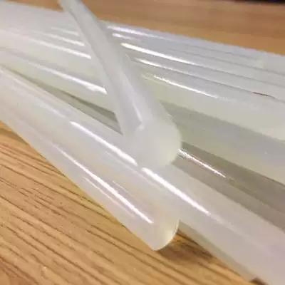 High-quality environmental protection transparent pure white small glue stick low temperature hot melt adhesive strip glue wax 7mm 185mm reinforced