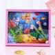 Mẫu giáo tự làm khung ảnh trang trí tranh trẻ em 3D thế giới biển sáng tạo dán vật liệu gói mua đồ dùng mầm non tự làm