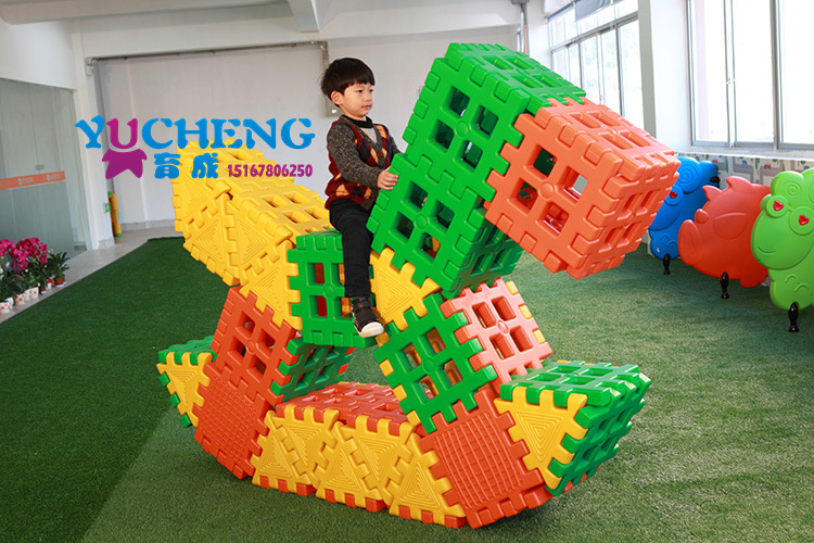 Early Education Center Kindergarten Children's Orchestra Large-scale Plastic Spelling Puzzle Landscape Building Block Intellectual Development