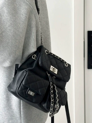 Универсальная цепь, рюкзак, сумка через плечо для путешествий, премиум класс, в стиле Шанель, на цепочке
