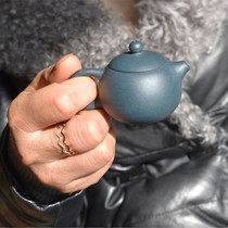 Lixing Purple Sand Pot Fun Miniature Pocket Mini Teapot Green Clay Small West Schisch Tea Favorite Tea Playoff Tea Tray Hem