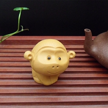 Purple Sand Sculpture Small Pendulum of Miscellaneous Pieces Tea Darling Tea Play Cute Little Cute Monkey Mini Monkey Red Yellow Purple Red Color Optional