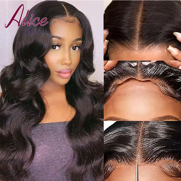 Alice Glueless 5x5 Transparent Lace Body Wave Wig Human Hair Alice Glueless 5x5 Transparent Lace Body Wave Wig Human Hair