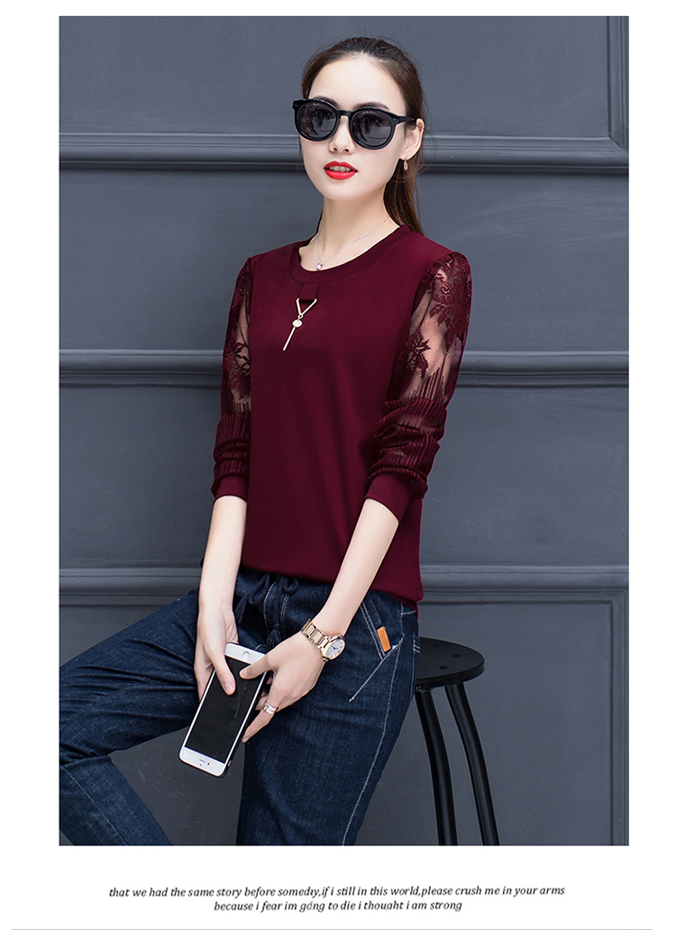Mùa xuân và mùa thu áo thun dài tay rộng bên ngoài mặc áo sơ mi cotton nhỏ áo sơ mi nữ trung niên 40-50 tuổi quần áo mẹ kiểu áo trung niên