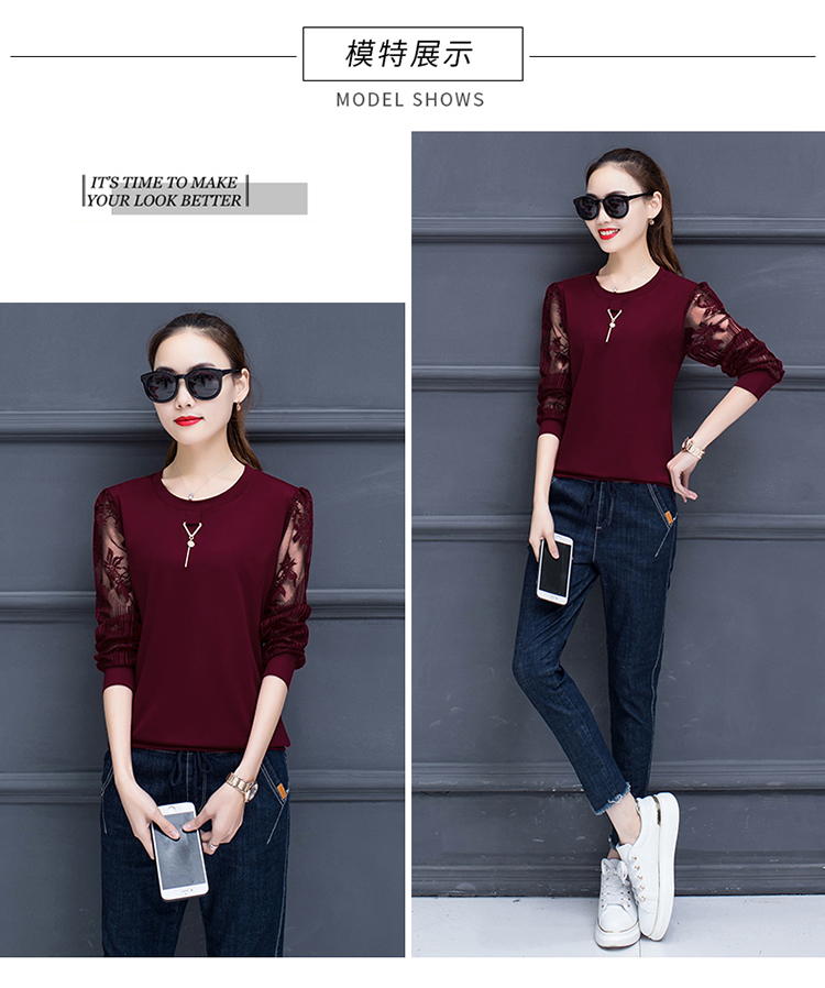Mùa xuân và mùa thu áo thun dài tay rộng bên ngoài mặc áo sơ mi cotton nhỏ áo sơ mi nữ trung niên 40-50 tuổi quần áo mẹ kiểu áo trung niên