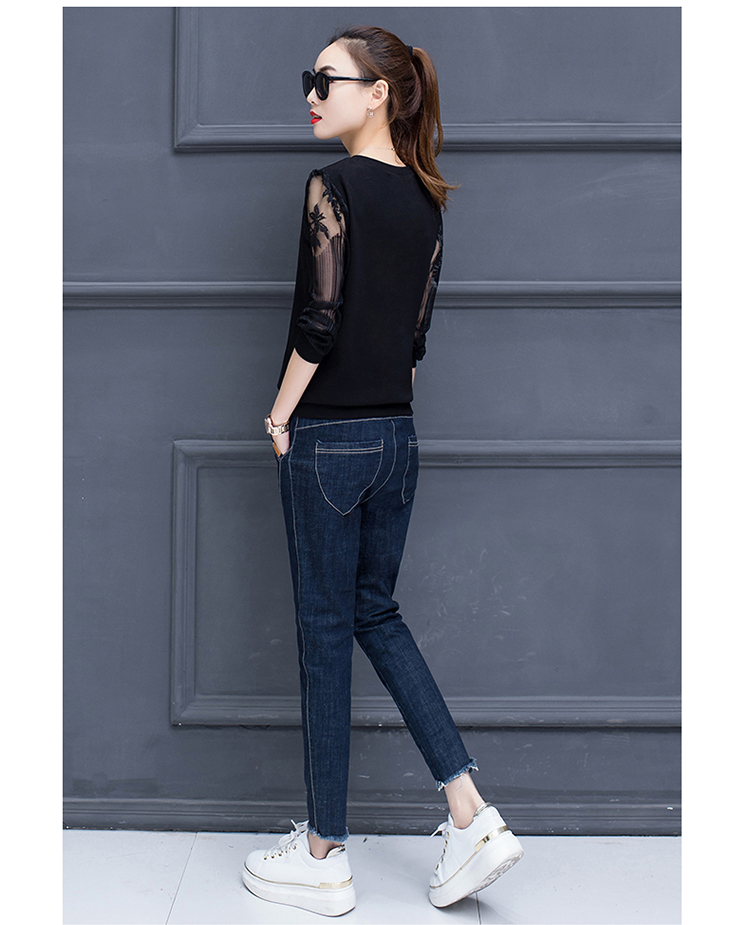 Mùa xuân và mùa thu áo thun dài tay rộng bên ngoài mặc áo sơ mi cotton nhỏ áo sơ mi nữ trung niên 40-50 tuổi quần áo mẹ kiểu áo trung niên