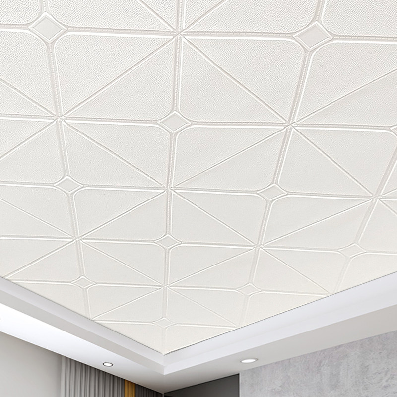 3d three-dimensional ceiling wall stickers bedroom ceiling suspended ceiling waterproof stickers living room background wall decoration wallpaper self-adhesive