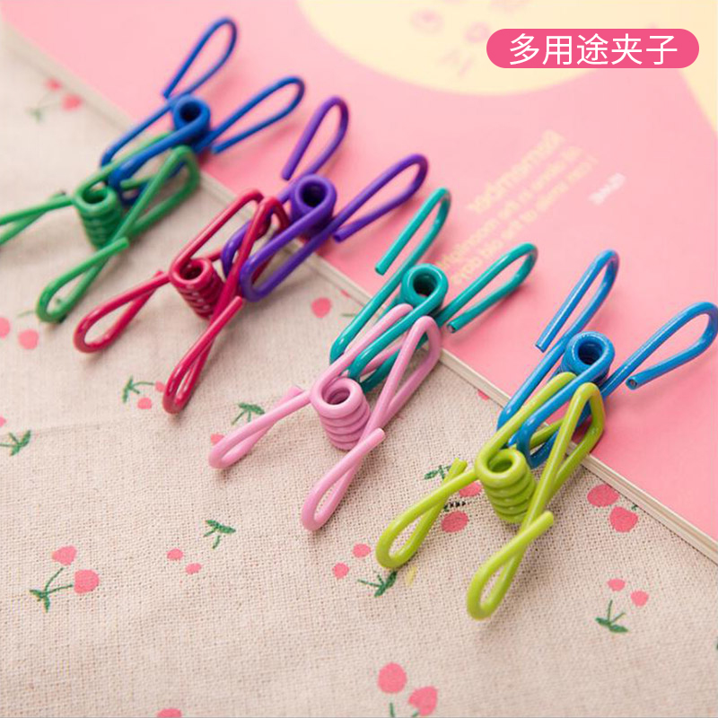 Multi-purpose Clip Color Artists Accept Sealing Clothes Clothes Clothes Outdoor Socks Clamp Single Office Trace