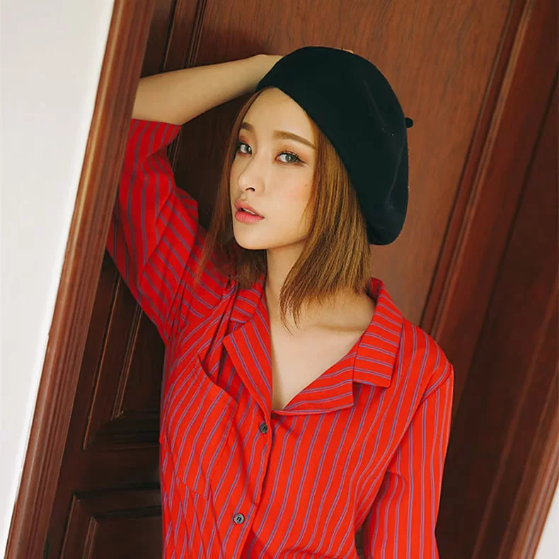 High quality keep warm beret, cute woolen hat, Korean style